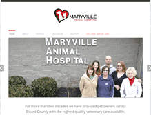 Tablet Screenshot of maryvilleanimalhospital.com